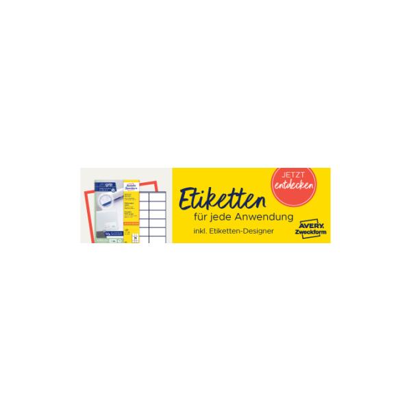 Universal-Etiketten Office&Home, 70 x 37 mm AVERY Zweckform 3474-10 (4004182617571)