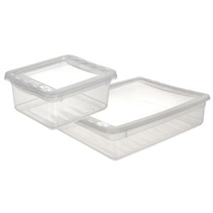 Aufbewahrungsbox 'bea', 30 Liter flach, transparent keeeper 1058200100000 (4052396022063)