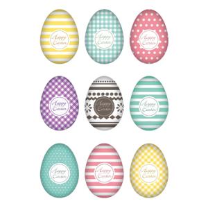 Oster-Sticker CLASSIC 'Eierset bunt' HERMA 1728 (4008705017282)