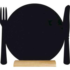 Tischaufsteller SILHOUETTE 'Teller' Securit FBT-PLATE (8718226495976)