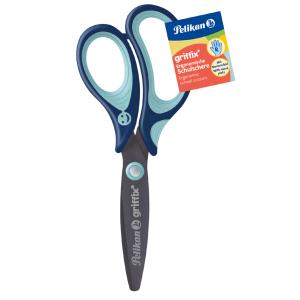 griffix Schulschere, rund, blau, für Linkshänder Pelikan 300008592 (4012700803658)