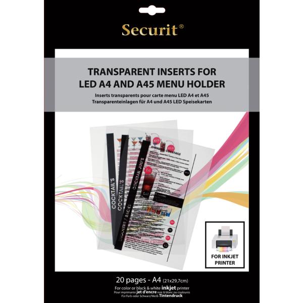 Menü-Folien, für Inkjet-Drucker, DIN A4 Securit MC-LIA4-IJ (8718226495815)