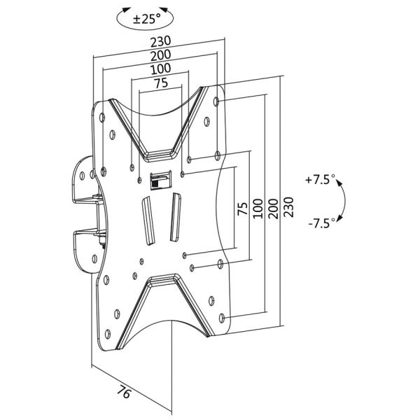 TV-Wandhalterung Full Motion, für 58, 42 - 106, 68 cm LogiLink BP0007 (4052792042542)