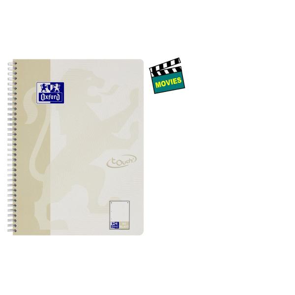 Collegeblock Touch, A4+, kariert, 80 Blatt, rosa Oxford 400086496 (4006140021314)