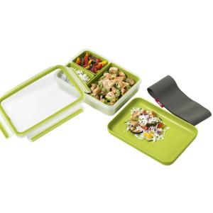 Lunchbox CLIP & GO, 1, 20 Liter, transparent / grün emsa 518098 (4009049449197)