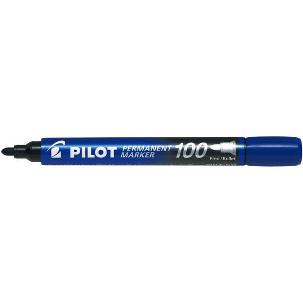 Permanent-Marker 100, Rundspitze, schwarz PILOT 511097 (4902505511097)