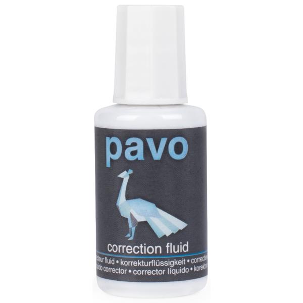 Korrekturflüssigkeit, weiß, Inhalt: 20 ml pavo 8000890 (8717448000890)
