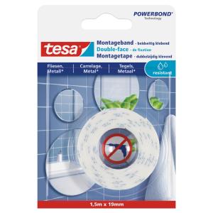 Powerbond Montageband für Fliesen/ Metall, 19 mm x 1, 5 m tesa 77744-00000-00 (4042448340528)
