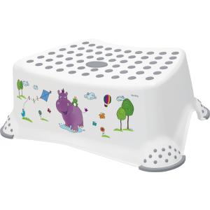 kids Tritthocker 'tomek hippo', weiß mit Aufdruck keeeper 18642100012NN (4052396059137)