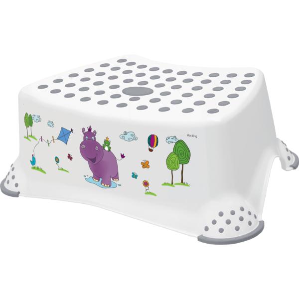 kids Tritthocker 'tomek hippo', weiß mit Aufdruck keeeper 18642100012NN (4052396059137)