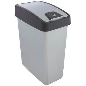 Abfalleimer 'magne', 25 Liter, silber / anthrazit keeeper 1060416000000 (4052396022223)