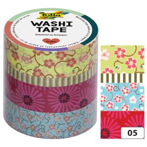 Deko-Klebeband Washi-Tape PASTELL, 4er Set folia 26419 (4001868089738)
