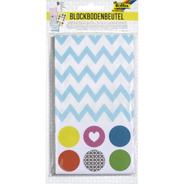 Papiertüten, 130 x 200 mm, mit Motiven, sortiert folia 41309 (4001868085860)