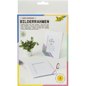 Bilderrahmen-Set, aus Pappe, 10 x 15 cm, weiß folia 2333/2 (4001868044508)