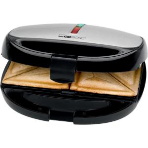 Sandwich-Waffel-Grill ST/ WA 3670, schwarz-inox CLATRONIC 263805 (4006160638059)