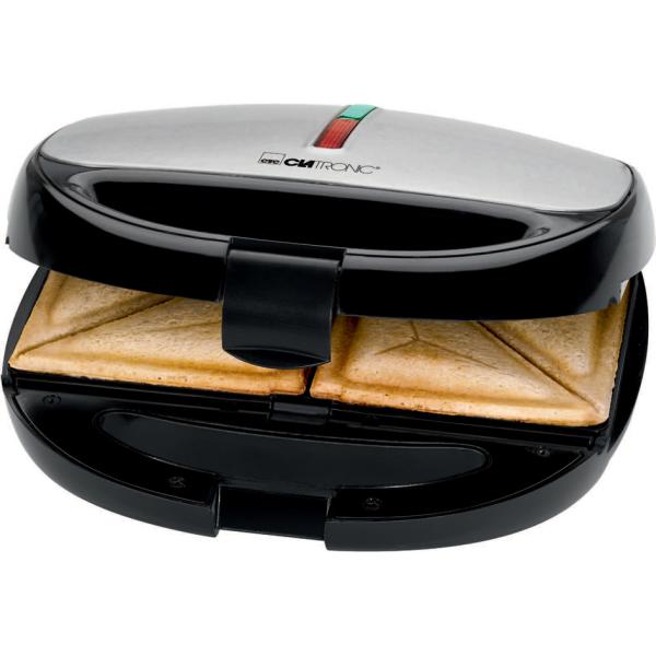 Sandwich-Waffel-Grill ST/ WA 3670, schwarz-inox CLATRONIC 263805 (4006160638059)