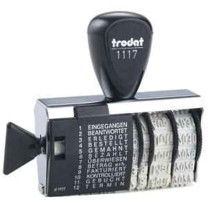 Wortbandstempel 1117, mit Datum trodat (0092399143406)