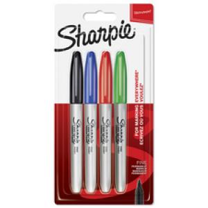 Permanent-Marker FINE, 4er Blisterkarte Sharpie 1985858 (3501179858586)