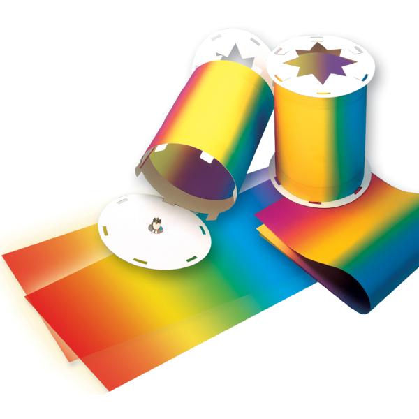 Regenbogen-Transparentpapierzuschnitte, 220 x 510 mm folia 77084 (4001868770841)