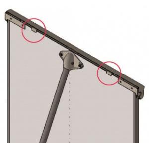 Blockhalter für Flipchart EL-FC, hellgrau FRANKEN A1070/04 (4016946204255)