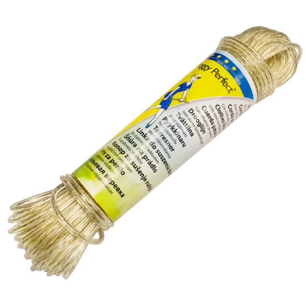 Wäscheleine 'Gold', Länge: 25 m Peggy Perfect 60723 (4006938607232)