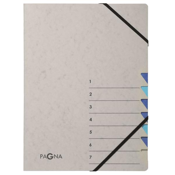 Ordnungsmappe 'Easy Grey', A4, 7 Fächer, grau / lila PAGNA 44307-10 (4013951014473)
