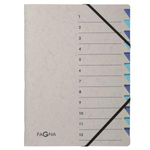 Ordnungsmappe 'Easy Grey', A4, 12 Fächer, grau / lila PAGNA 44312-10 (4013951014534)