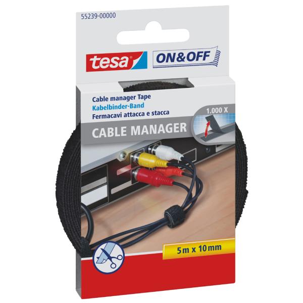 On & Off Klett-Kabelbinder Cable Manager Universal tesa 55239-00000-02 (4042448859150)