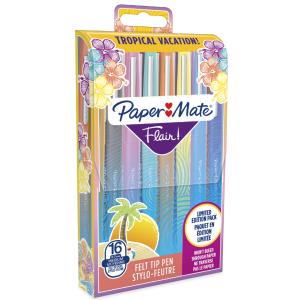 Paper:Mate Faserschreiber Flair TROPICAL VACATION, 16er Etui PAPER:MATE 2061396 (3501179510309)