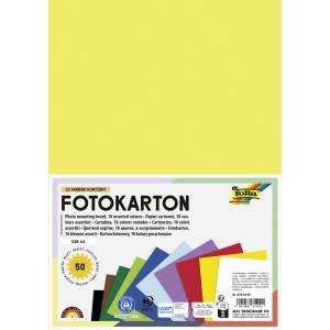 Fotokarton, DIN A4, 300 g/ qm, farbig sortiert folia 614/50 09 (4001868614091)