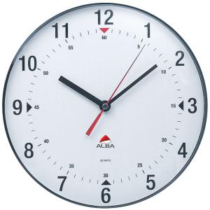 Wanduhr HORCLAS, Quarzuhr, schwarz, Durchmesser: 250 mm ALBA (3129710006366)