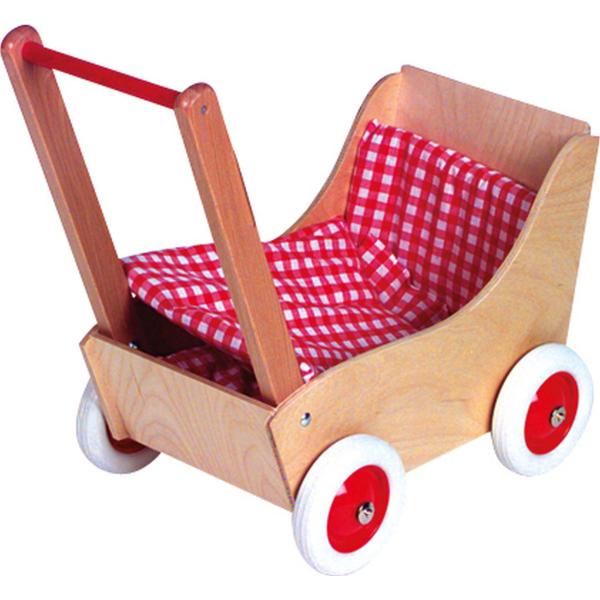 Holz Puppenwagen Laura mit Garnitur