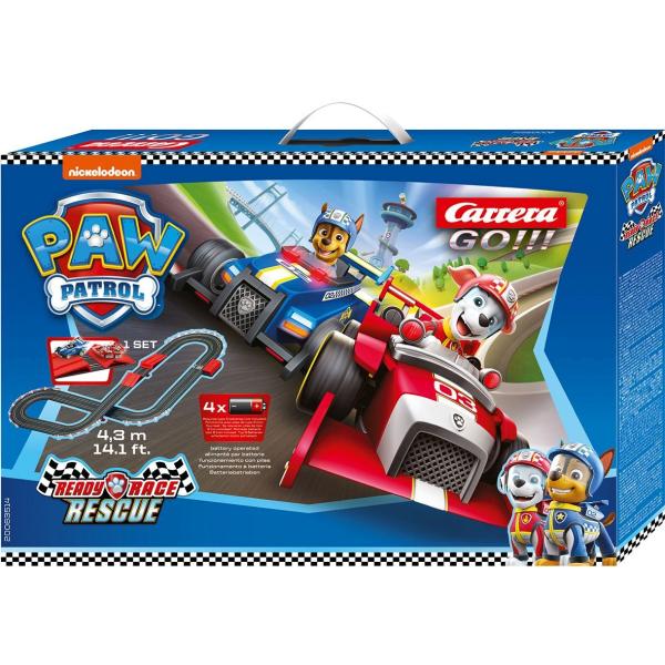 Carrera GO!!! Rennbahn PAW PATROL Ready Race Rescue