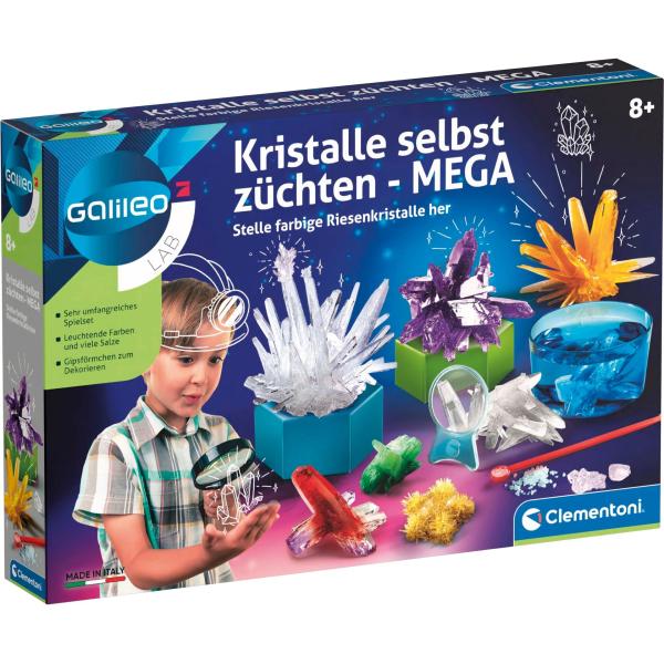 Clementoni Experimentierkasten Kristalle Selbst Züchten Mega Mehrfarbig 59130.5 (8005125591305)