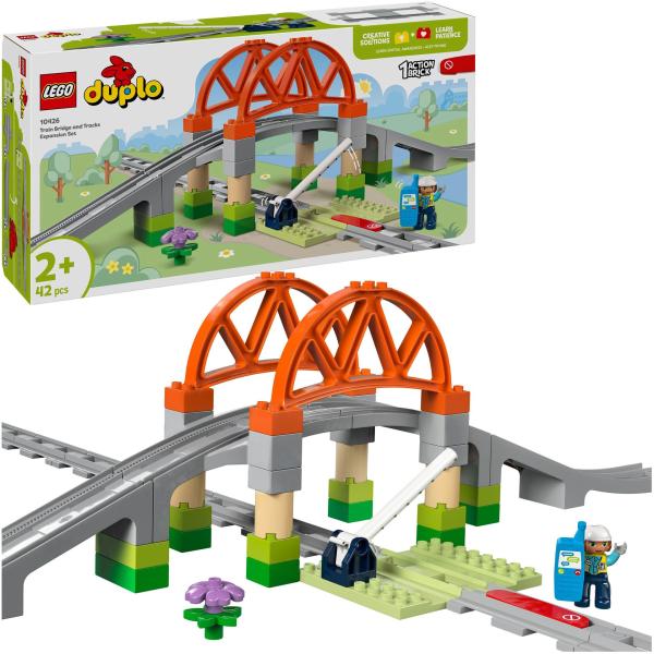 LEGO 10426 DUPLO Town Eisenbahnbrcke und Schienen - Erweiterungsset