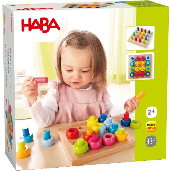 Haba Steckspiel Farbkringel Geschicklichkeitsspiel 2202 (4010168022024)