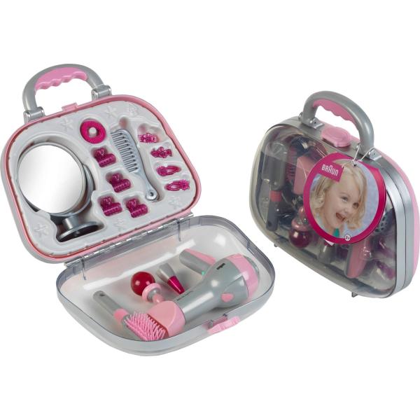 Klein Spielzeug-frisierkoffer 5855 Grau, Pink (4009847058553)