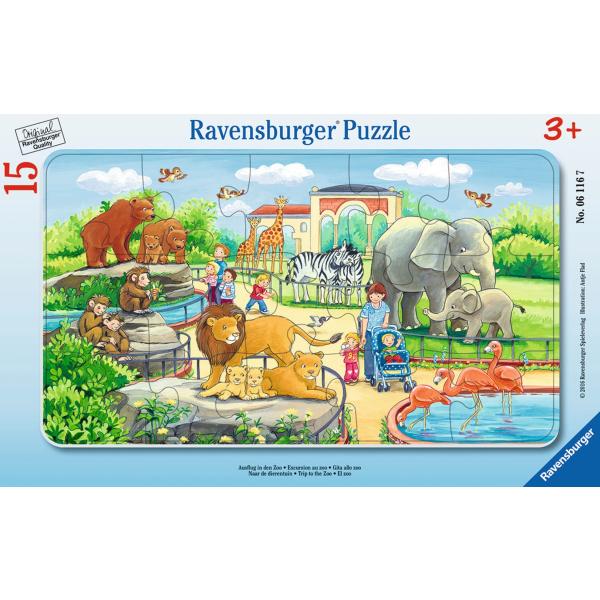 Ravensburger Rahmenpuzzle Zoo 15 Teile