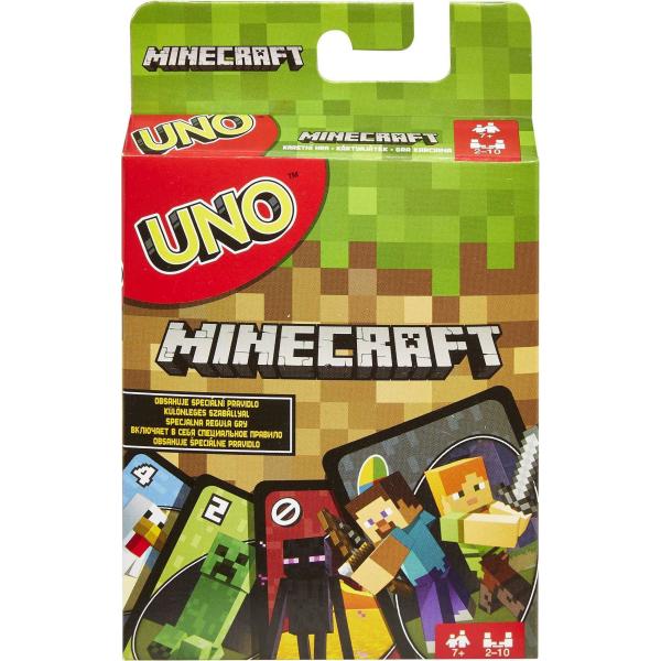 Mattel Games Uno Minecraft Kartenspiel FPD61 (0887961606782)