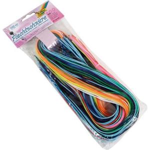 Bastelset Flechtschnüre Scoubidous 100 Stück sortiert FOLIA 731100 (4001868073119)