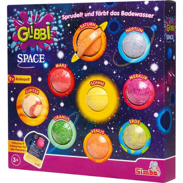 SIMBA Glibbi Badebomben Space 9 Stück (4006592091859)